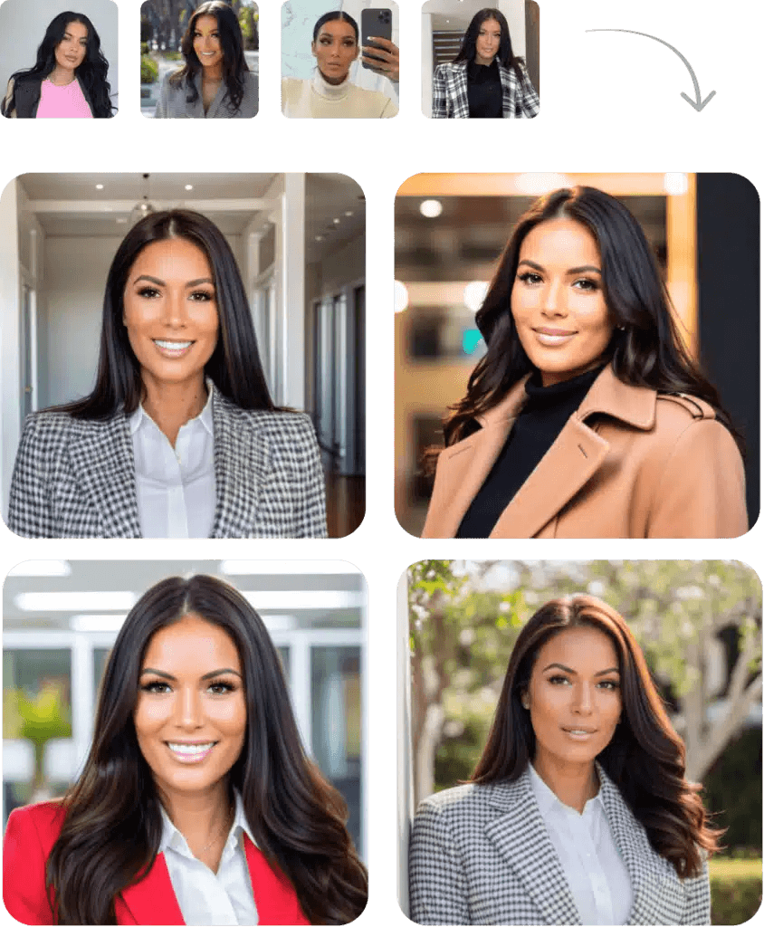 ai headshot generator examples